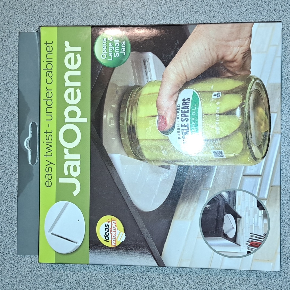 Easy twist- under cabinet Jar Opener